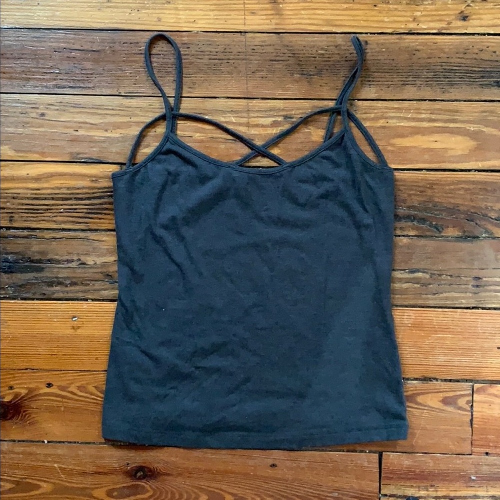 Strappy cropped tank